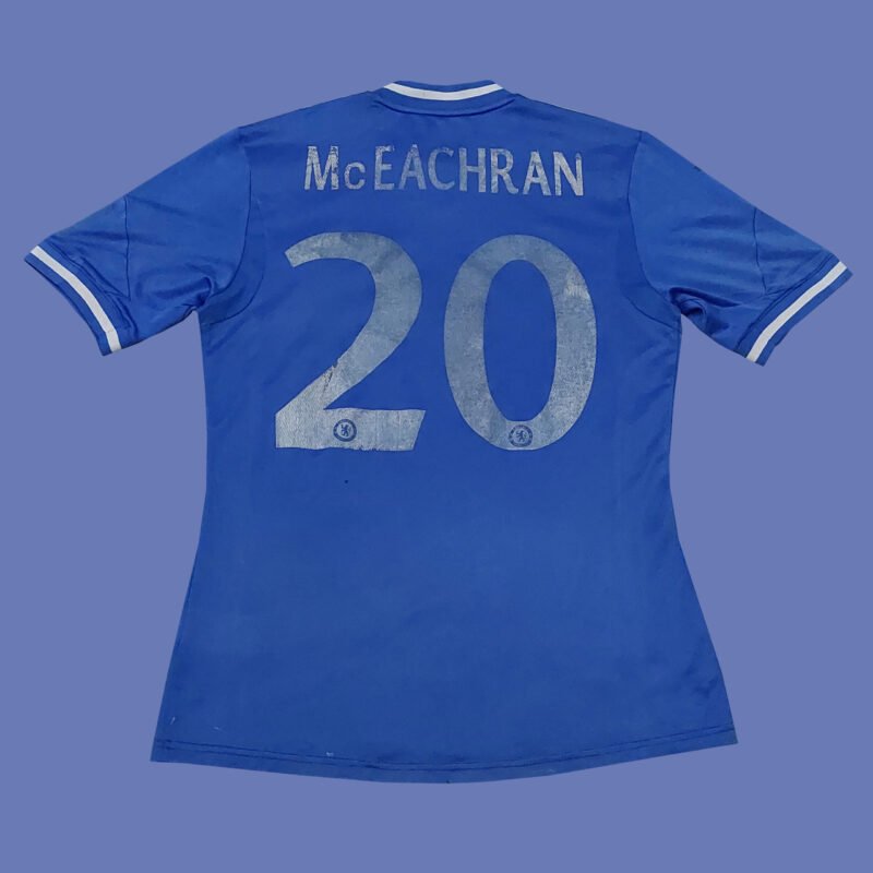 2013 – 14 CHELSEA HOME MATCH WORN SHIRT JOSH MCEACHRAN