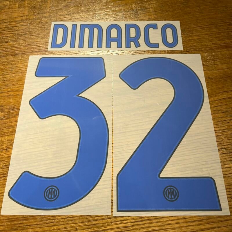 2023 - 24 Inter Milan Away Nameset Di Marco