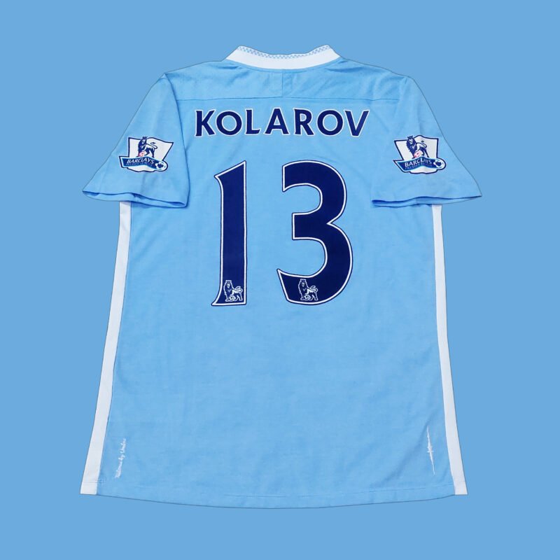 2011 – 12 MANCHESTER CITY HOME MATCH WORN SHIRT KOLAROV + COA