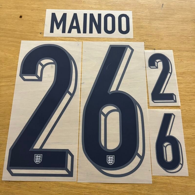 2024 - 26 England Home Nameset Mainoo