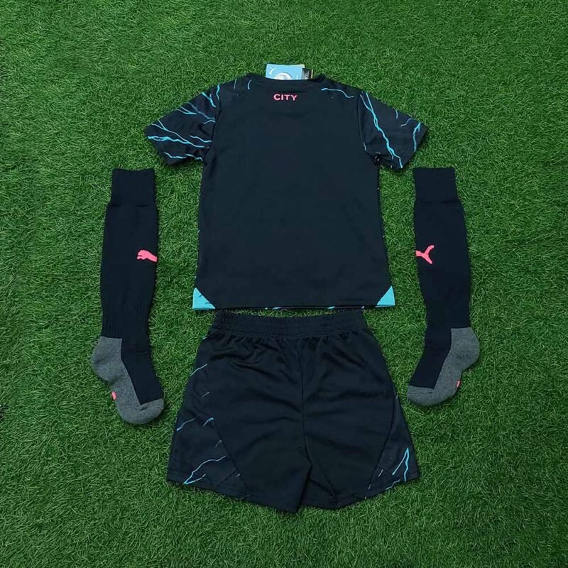 2023 – 24 MANCHESTER CITY THIRD MINI KIT SHIRT - Image 2