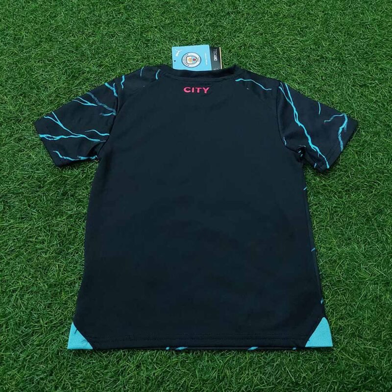 2023 – 24 MANCHESTER CITY THIRD MINI KIT SHIRT - Image 5