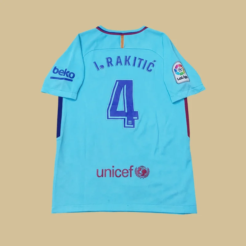 2017 – 18 BARCELONA AWAY BOYS JERSEY SHIRT RAKITIC