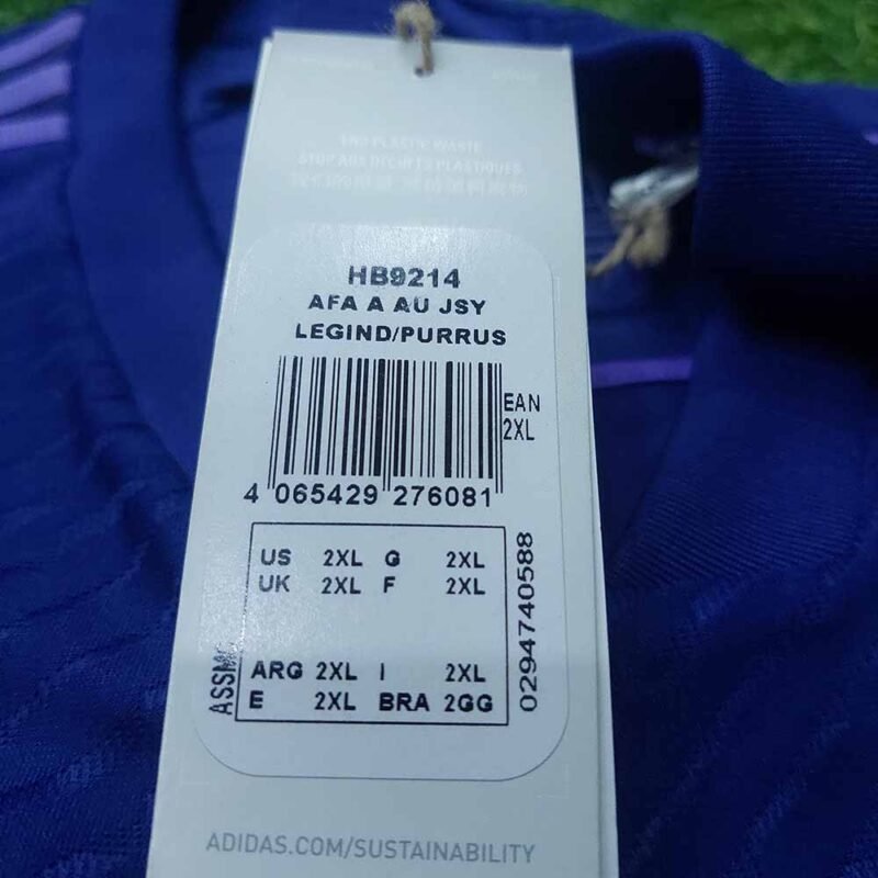 2022 ARGENTINA AWAY AUTHENTIC HEATRDY KITROOM STOCK SHIRT - Image 3