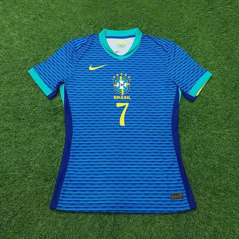 2024 BRAZIL AWAY PLAYER ISSUE KITROOM STOCK SHIRT VINI JR - Image 2