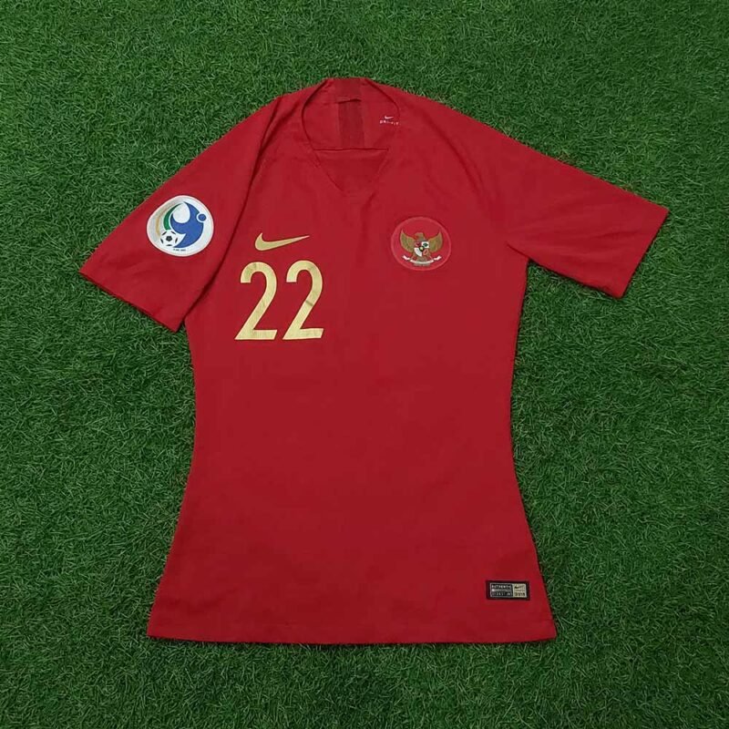 2018 INDONESIA HOME MATCH WORN SHIRT TODD RIVALDO FERRE - Image 2