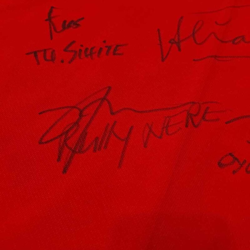 1981 INDONESIA HOME SHIRT SIGNED BY INDONESIA FOOTBALL LEGEND (NOT ORIGINAL) - Image 5