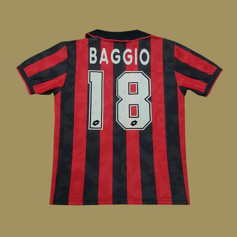 1994 – 95 AC MILAN HOME SHIRT BAGGIO