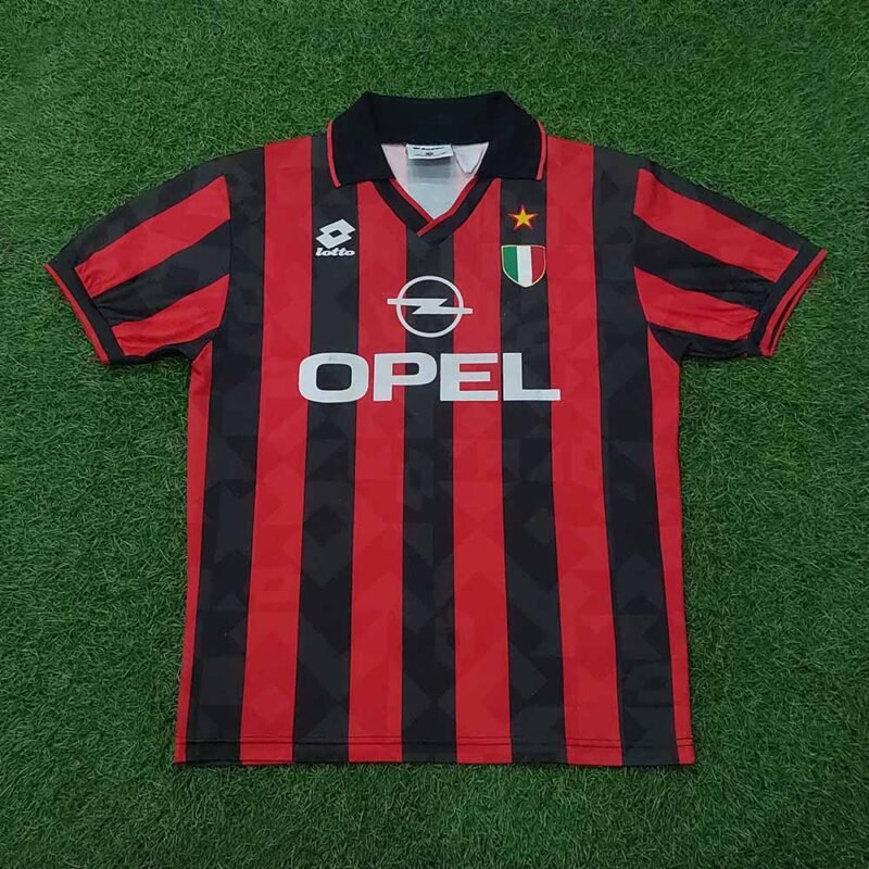 1994 – 95 AC MILAN HOME SHIRT BAGGIO - Image 2