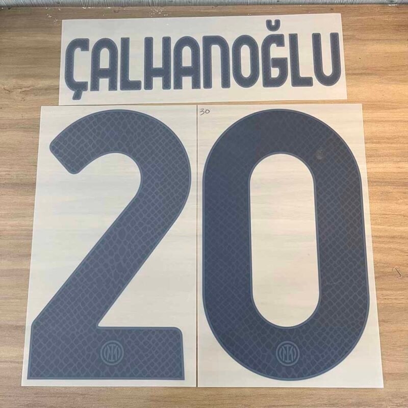 2024 – 25 INTER MILAN AWAY NAMESET CALHANOGLU