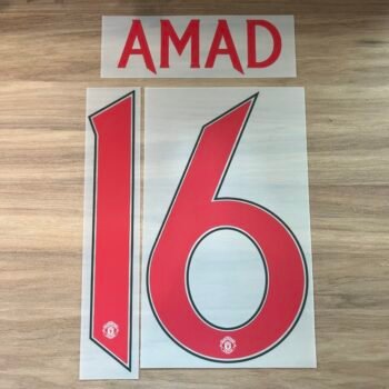 2024 - 25 MANCHESTER UNITED THIRD CUP NAMESET AMAD