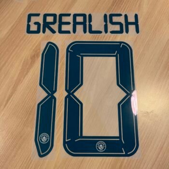 2021 - 22 MANCHESTER CITY AWAY CUP NAMESET GREALISH