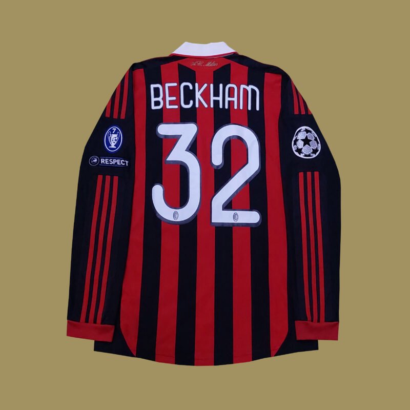2009 – 10 AC MILAN HOME LS SHIRT BECKHAM