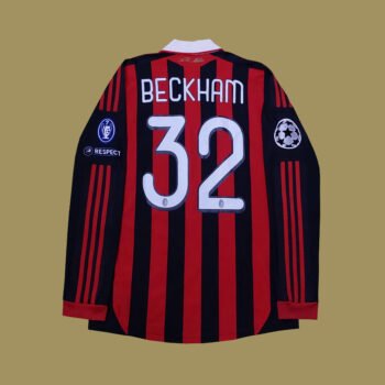 2009 – 10 AC MILAN HOME LS SHIRT BECKHAM