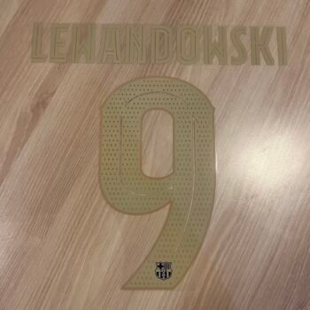 2022 - 23 BARCELONA HOME CUP NAMESET LEWANDOWSKI