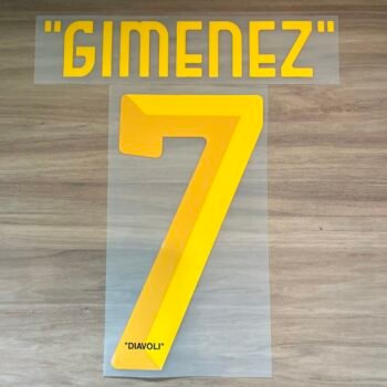 2024 - 25 AC MILAN X OFF WHITE NAMESET GIMENEZ