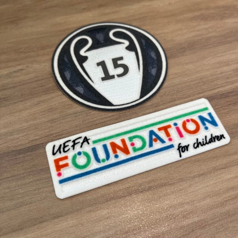 2024 - 25 REAL MADRID CHAMPIONS LEAGUE + FOUNDATION PATCH