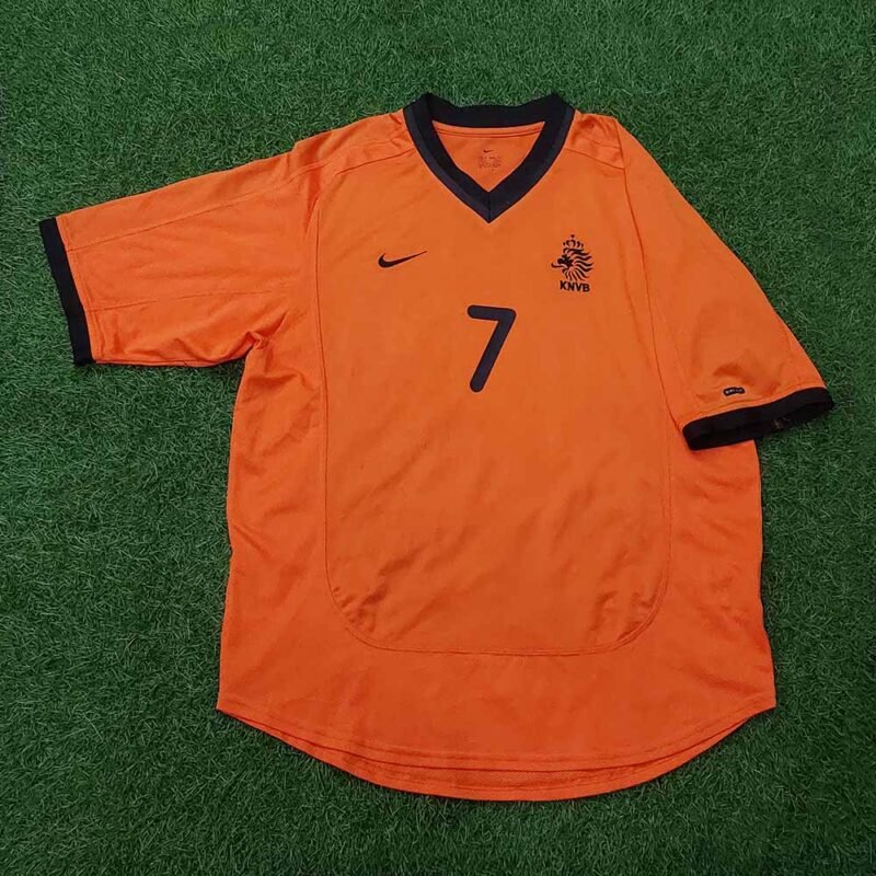 2000 NETHERLANDS HOME SHIRT COCU - Image 2