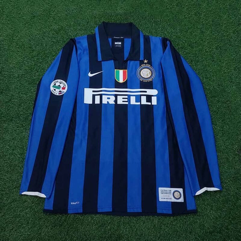2007 – 08 INTER MILAN HOME LS SHIRT FIGO - Image 2