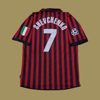1999 – 00 AC MILAN HOME CENTENARY SHIRT SHEVCHENKO