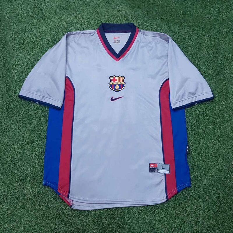 1999 – 00 BARCELONA AWAY SHIRT LITMANEN - Image 2
