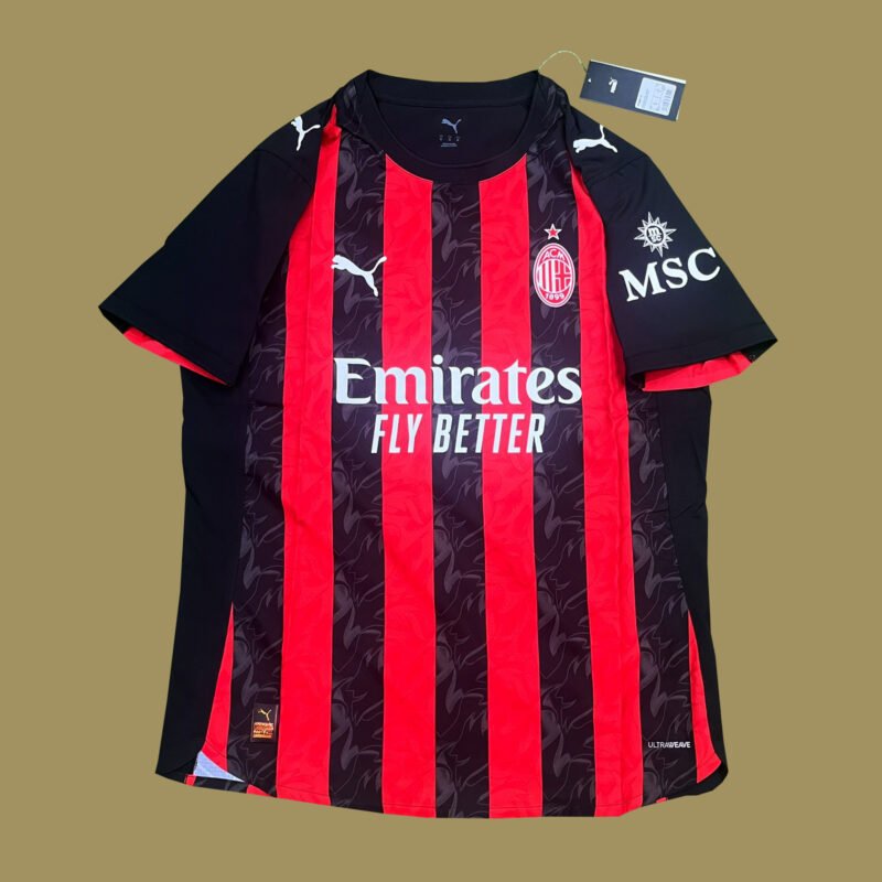 2025 – 26 AC MILAN HOME AUTHENTIC PLAYER ISSUE SHIRT