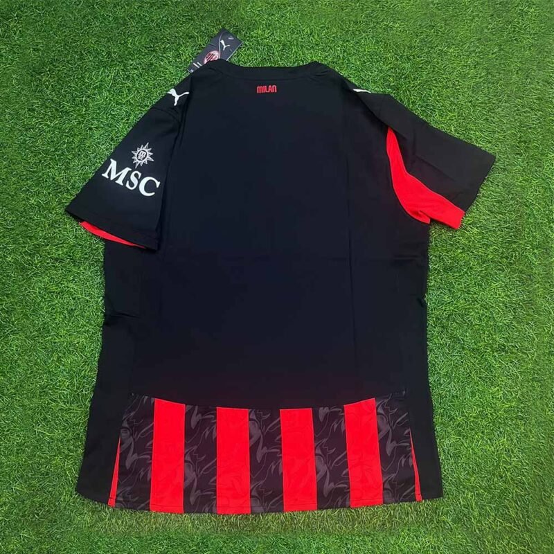 2025 – 26 AC MILAN HOME AUTHENTIC PLAYER ISSUE SHIRT - Image 2