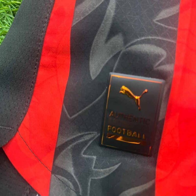 2025 – 26 AC MILAN HOME AUTHENTIC PLAYER ISSUE SHIRT - Image 7