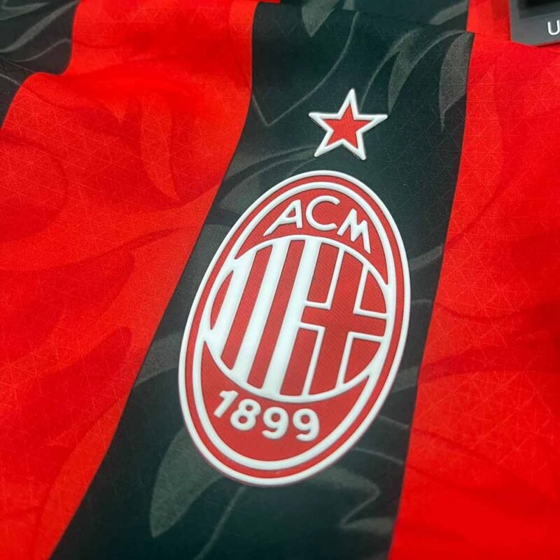 2025 – 26 AC MILAN HOME AUTHENTIC PLAYER ISSUE SHIRT - Image 6