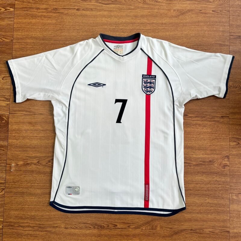 2002 - 03 ENGLAND HOME SHIRT BECKHAM - Image 2