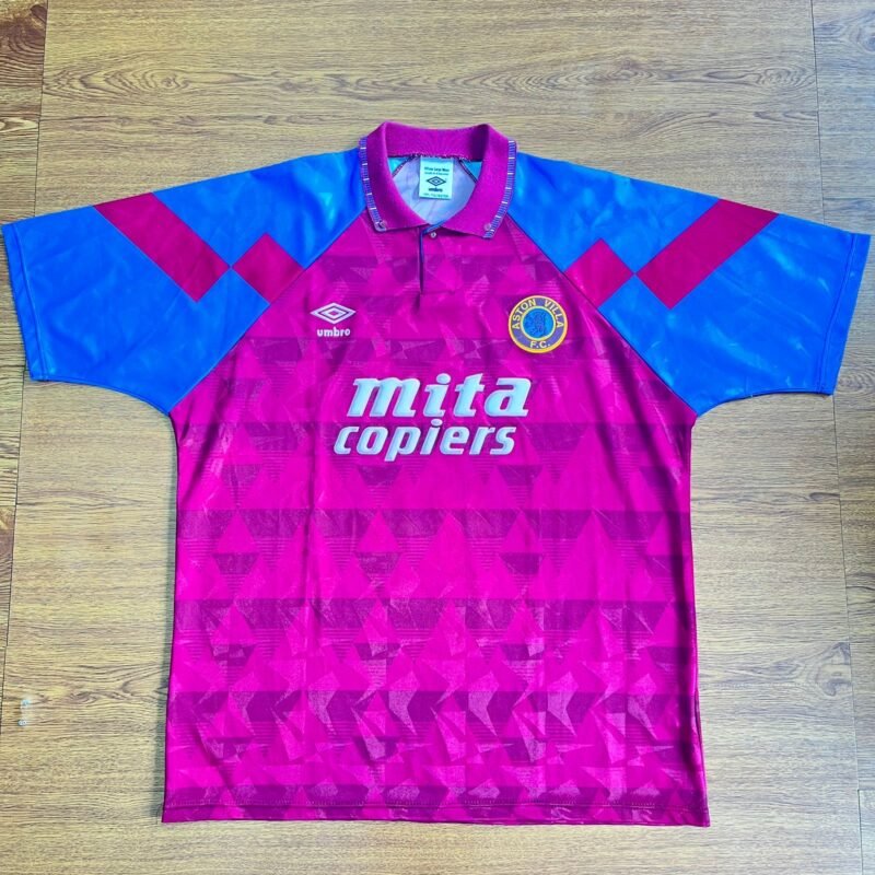 1990 - 1991 ASTON VILLA HOME SHIRT #5 - Image 2