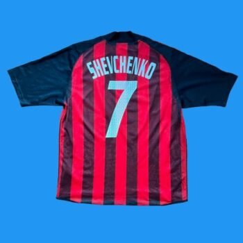 2002 - 03 AC MILAN HOME PLAYER ISSUE SHIRT SHEVCHENKO