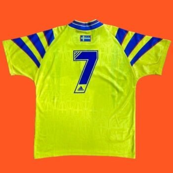 1996 - 1997 SWEDEN HOME SHIRT #7 (LARSSON)