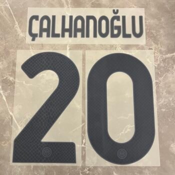 2024 - 25 INTER MILAN AWAY NAMESET CALHANOGLU