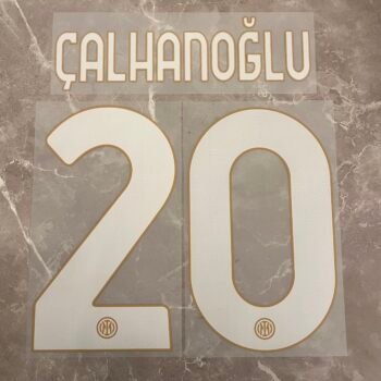 2024 - 25 INTER MILAN HOME NAMESET CALHANOGLU