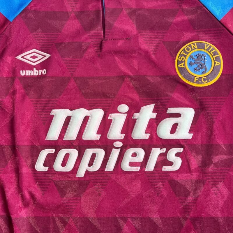 1990 - 1991 ASTON VILLA HOME SHIRT #5 - Image 3