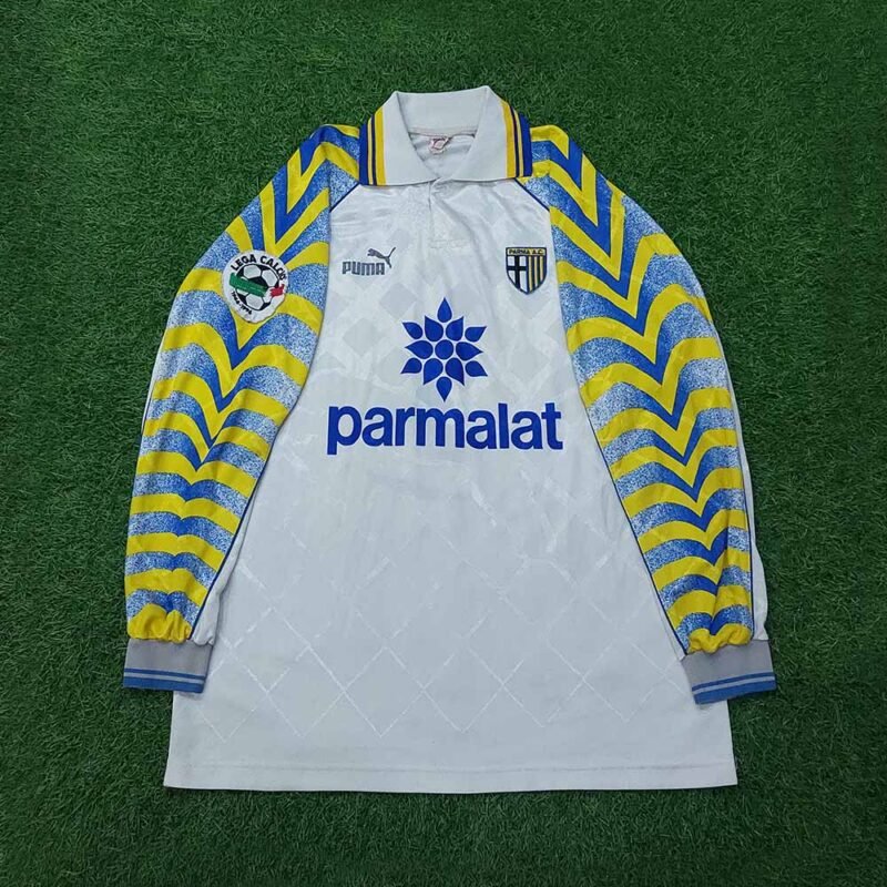1996 – 97 PARMA HOME LS MATCH WORN SHIRT SENSINI - Image 2