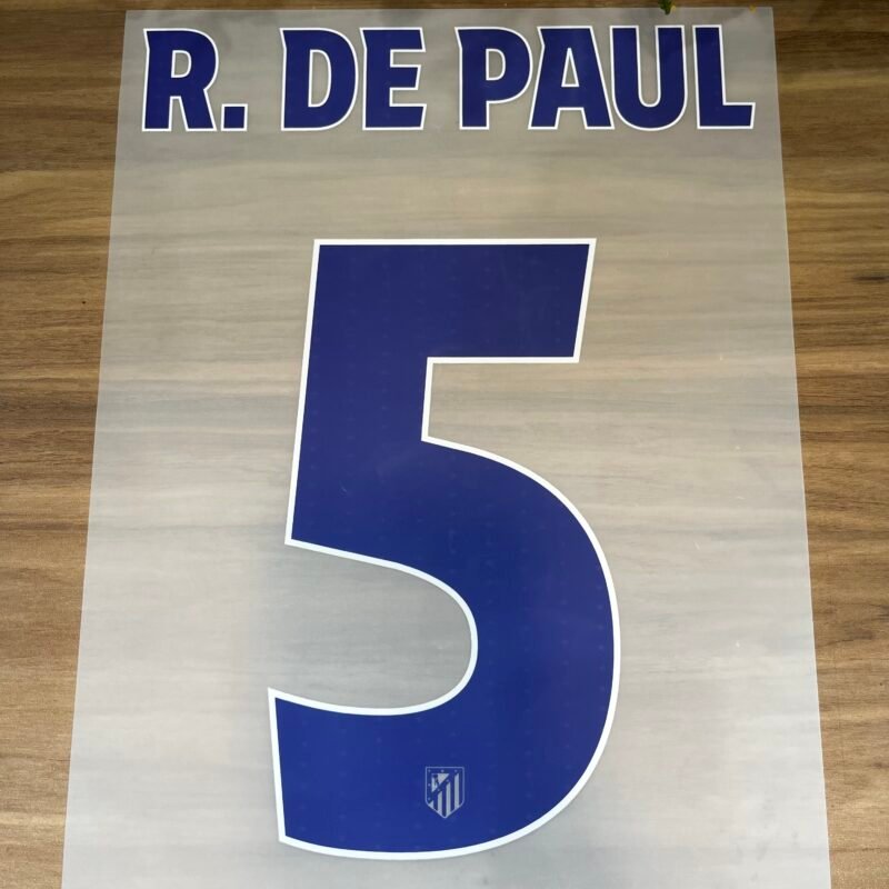 2025 - 26 ATLETICO MADRID HOME CUP NAMESET DE PAUL