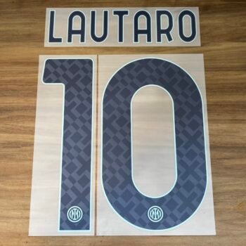 2025 - 26 INTER MILAN AWAY NAMESET LAUTARO