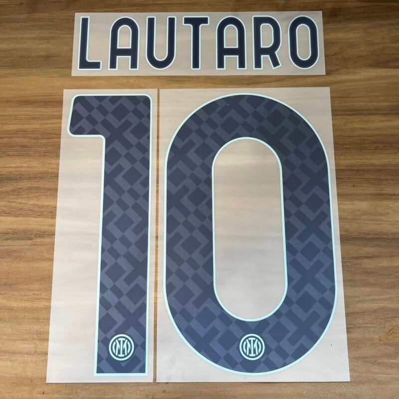 2025 - 26 INTER MILAN AWAY NAMESET LAUTARO
