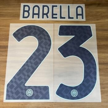 2025 - 26 INTER MILAN AWAY NAMESET BARELLA