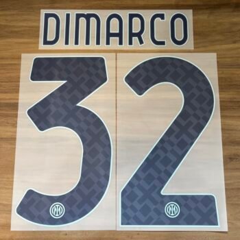 2025 - 26 INTER MILAN AWAY NAMESET DI MARCO