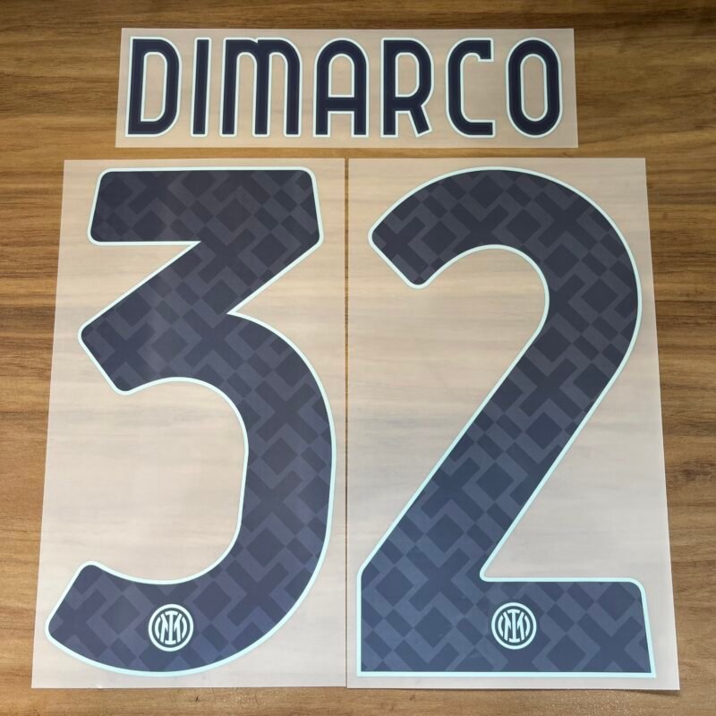2025 - 26 INTER MILAN AWAY NAMESET DI MARCO