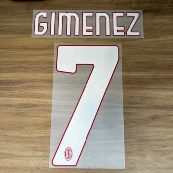 2025 - 26 AC MILAN HOME LIGA NAMESET GIMENEZ