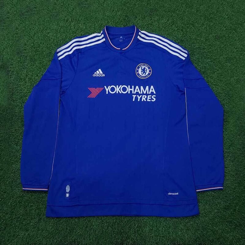 2015 – 16 CHELSEA HOME LS SHIRT HAZARD - Image 2