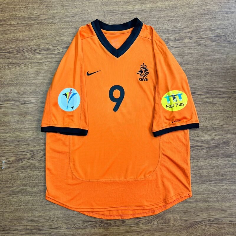 2000 NETHERLAND HOME EURO SHIRT KLUIVERT - Image 2