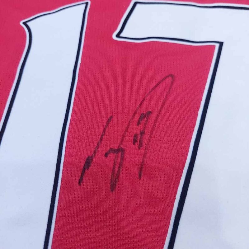 2009 – 10 MANCHESTER UNITED SHIRT NANI AUTOGRAPH SIGNED - Image 3