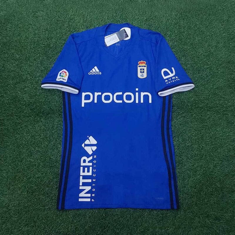 2016 – 17 REAL OVIEDO HOME SHIRT CARLOS PEÑA - Image 2