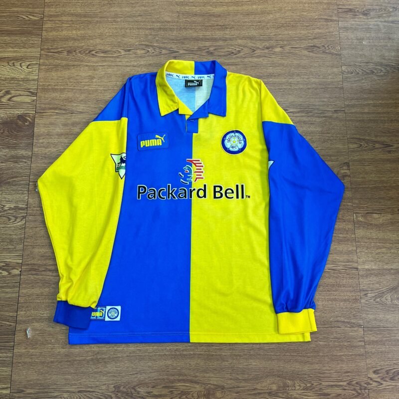1997 - 98 LEEDS UNITED MATCH WORN / ISSUE AWAY SHIRT ROB MOLENAAR - Image 2