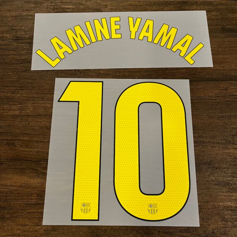 2025 - 26 BARCELONA HOME LIGA NAMESET LAMINE YAMAL